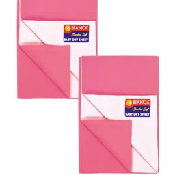 BIANCA Pack of 2 Pink Waterproof & Breathable Bamboo-Feel Mattress Protector - L-27