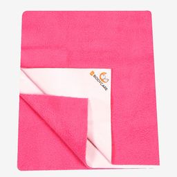 Bodycare Pink Solid Mattress Protector-14