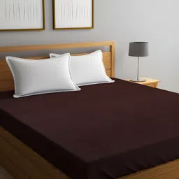 GADDA CO Coffee Brown Terry Breathable Mattress Protector-image-84