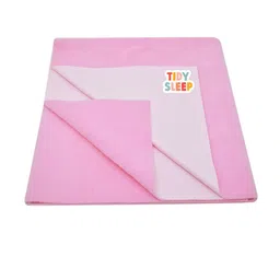TIDY SLEEP Kids Pink Solid Water Resistant Mattress Protector-57