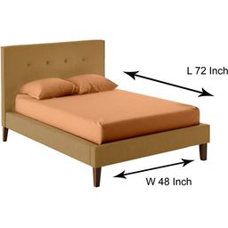 Stylista Beige Cotton Water Resistant Elastic Strap Single Size Mattress Protector-image-64