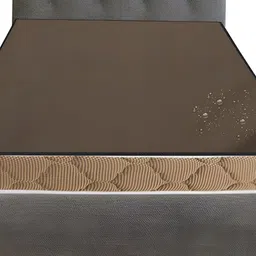 Stylista Brown Cotton Water Resistant Mattress Protector-picture-19