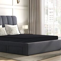 Stylista Black Cotton Water Resistant Elastic Strap Queen Size Mattress Protector-image-65