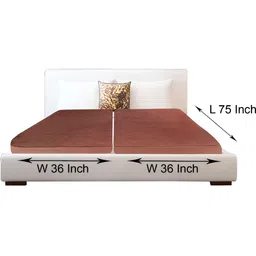 Stylista Brown Cotton Water Resistant Elastic Strap Double Size Mattress Protector-image-21