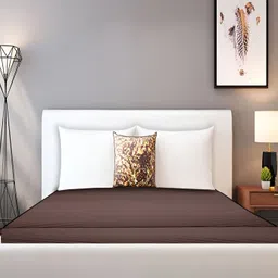 Stylista Brown Cotton Water Resistant Elastic Strap King Mattress Protector-picture-0