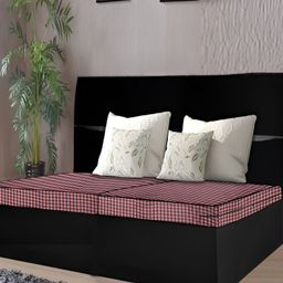 Stylista Brown & Black Cotton  Double Size Water Resistant Mattress Protector-image-84