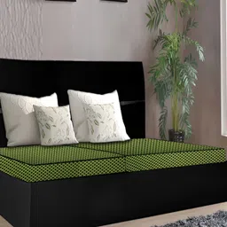 Stylista Green 2 Pcs Printed Cotton Water Resistant Elastic Strap Mattress Protectors-image-10