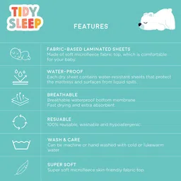 TIDY SLEEP Kids Set Of 2 Pink & Red Water Proof Mattress Protector image 3