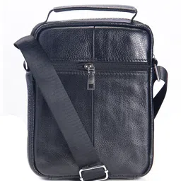 Calvadoss Textured Leather Structured Sling Bag with Quilted image 1