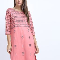 Vishudh Women Pink Printed Tunic-25