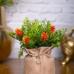 MARKET99 Brown & Green Artificial Potted Plant With Pot-6