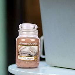 YANKEE CANDLE Beige Solid Warm Cashmere Large Scented Candle Jar-18