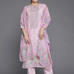 Libas Ethnic Motifs Printed Regular Kurta with Trousers & Dupatta image 1