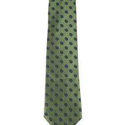 Alvaro Castagnino Men Green & Navy Blue Woven Design Broad Tie-picture-20