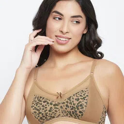 Clovia Brown Abstract Printed Everyday Bra-picture-17