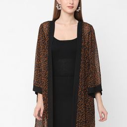Cloth Haus India Women Brown & Black Printed Shrug-picture-39