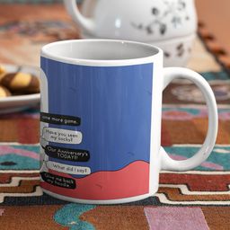 Oye Happy Multicoloured Great Indian Boyfriend Printed Ceramic Glossy Mug-42