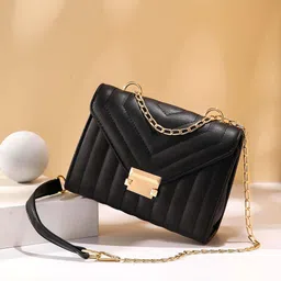 Diva Dale PU Structured Sling Bag with Quilted-43