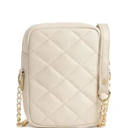 Fastrack Embellished PU Structured Sling Bag with Quilted-9
