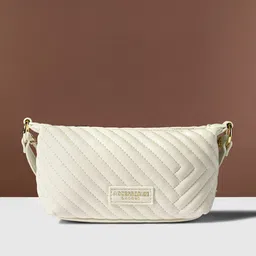 Accessorize Textured Structured Sling Bag with Quilted-13
