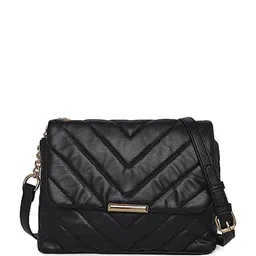 Mast & Harbour Textured PU Structured Quilted Sling Bag-30