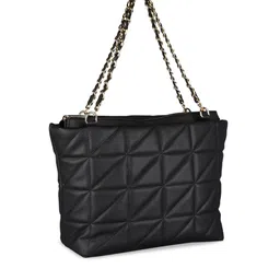 MINI WESST Textured Structured Handheld Bag with Quilted image 3