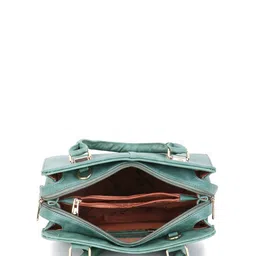 WOMEN MARKS Abstract Printed Structured Handheld Bag image 4