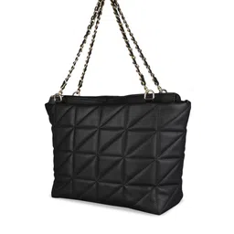 MINI WESST Textured Structured Handheld Bag with Quilted image 2