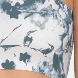 mod & shy White & Grey Printed Non-Wired Lightly Padded Bralette Bra MS249 image 3