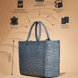 FARGO Textured Oversized Structured Tote Bag image 5