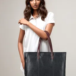 Toteteca Textured Structured Shoulder Bag-24