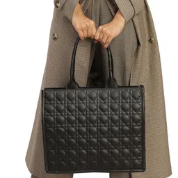 MINI WESST Textured Bucket Sling Bag with Quilted-12