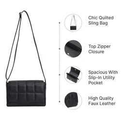 Fastrack Textured Structured Sling Bag image 3