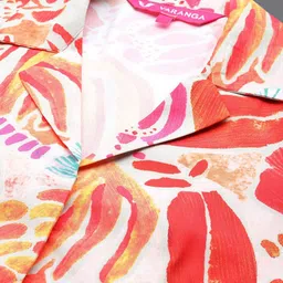 Varanga Abstract Printed Top With Trouser image 5