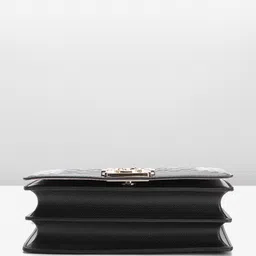 Lino Perros Geometric Textured Structured Shoulder Bag with Quilted Detail image 4