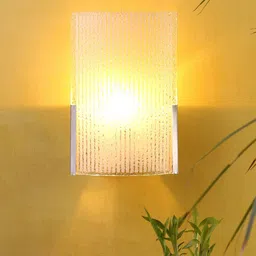 Devansh White Textured Glass Contemporary Wall Mounted Lamp-picture-38