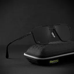 OKNO Unisex Rectangle Sunglasses with Polarised and UV Protected Lens-15