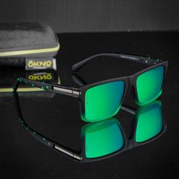 OKNO Unisex Rectangle Sunglasses with Polarised and UV Protected Lens-14