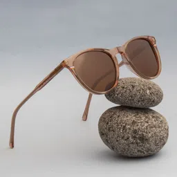 Ted Smith Unisex Round Sunglasses with Polarised and UV Protected Lens SUN-SHERYL2_C2-6
