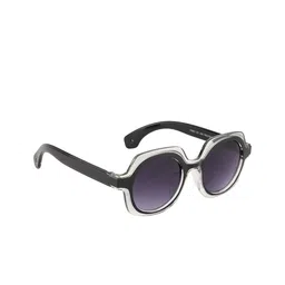 YK Unisex Kids Grey Lens & Black Round Sunglasses with UV Protected Lens-image-76