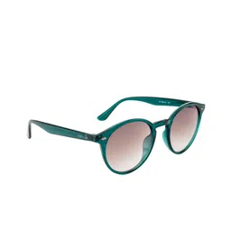 OPIUM Unisex Brown Lens & Green Round Sunglasses With UV Protected Lens OP-10093-C03-Brown-14