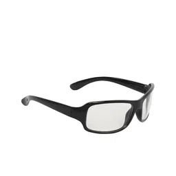 CRIBA Unisex Clear Lens & Black Sports Sunglasses with UV Protected Lens-12