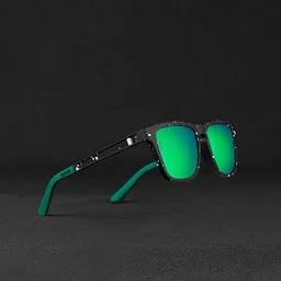 OKNO Unisex Rectangle Sunglasses with Polarised and UV Protected Lens image 3