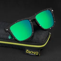 OKNO Unisex Rectangle Sunglasses with Polarised and UV Protected Lens image 2
