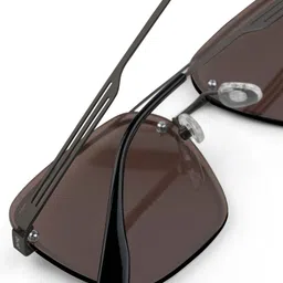 OKNO Unisex Rectangle Sunglasses with Polarised and UV Protected Lens image 2