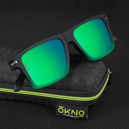 OKNO Unisex Rectangle Sunglasses with Polarised and UV Protected Lens image 4