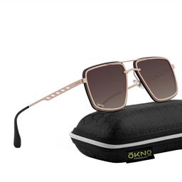 OKNO Unisex Rectangle Sunglasses with Polarised and UV Protected Lens image 4