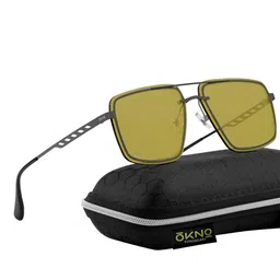 OKNO Unisex Rectangle Sunglasses with Polarised and UV Protected Lens image 3
