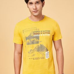 Urban Ranger by pantaloons Printed Slim Fit Cotton T-shirt-picture-43