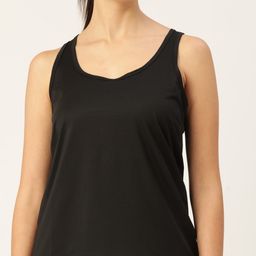 Macy's Ideology Black Tank Sleeveless Knitted Top-image-86